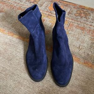 Stuart Weitzman Blue Suede Shoes